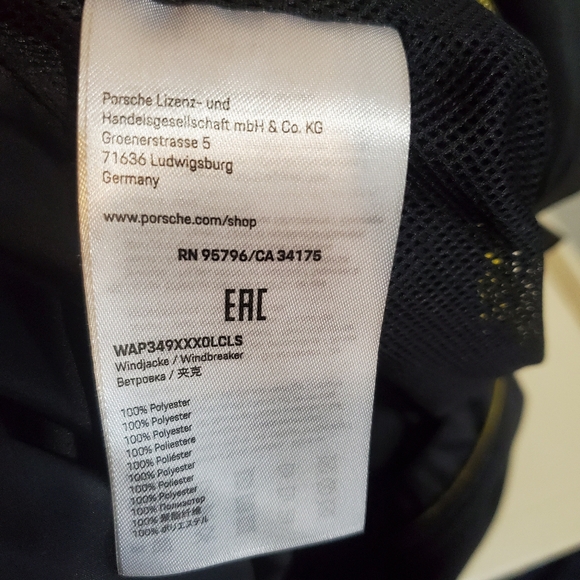 Porsche Windbreaker GT4 Clubsport Men's Size XS - Picture 9 of 10